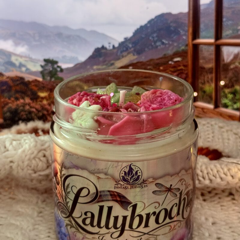 Vela Outlander Lallybroch inspirada en Claire y Jamie