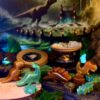 Melts dinosaurios jurassic worl con bruma plateada