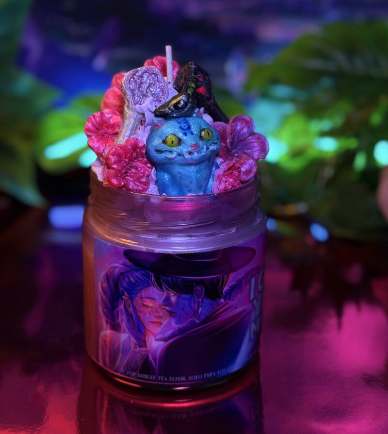 Vela K-POP Demon Hunters un mar a página a unos wax melts y y a imagen