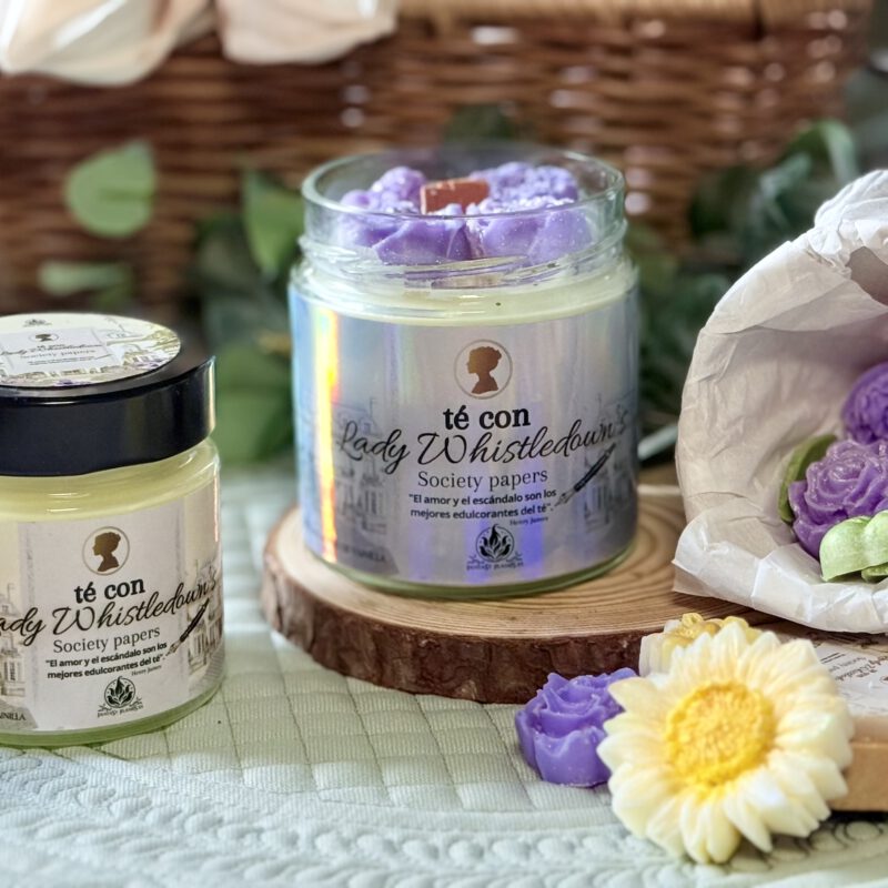 Vela "Lady Whistledown'' + caja de Melts flores. Ed. Limitada.