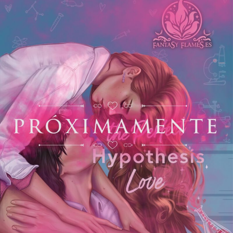 Vela artesanal La hipótesis del amor inspirada en la novela de Ali Hazelwood, elaborada con cera de soja por Fantasy Flames.