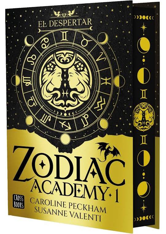     Portada de Zodiac Academy 1: El despertar, la saga de Caroline Peckham y Susanne Valenti publicada en español.