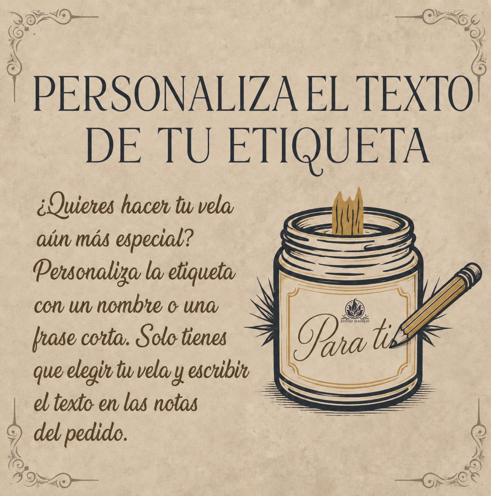 Personaliza tu etiqueta