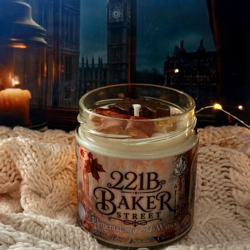 Vela literaria Sherlock Holmes 221B Baker Street