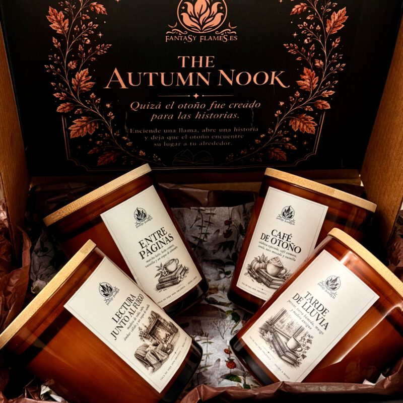 Pack de velas de otoño aromáticas The Autumn Nook de Fantasy Flames