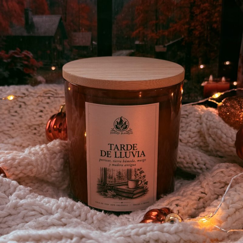 Vela '' Tarde de lluvia'' Colección The Autumn Nook