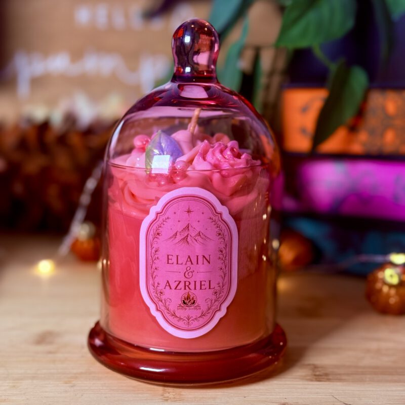 Vela con Campana de Cristal «Elain & Azriel» Ed. Exclusiva Limitada